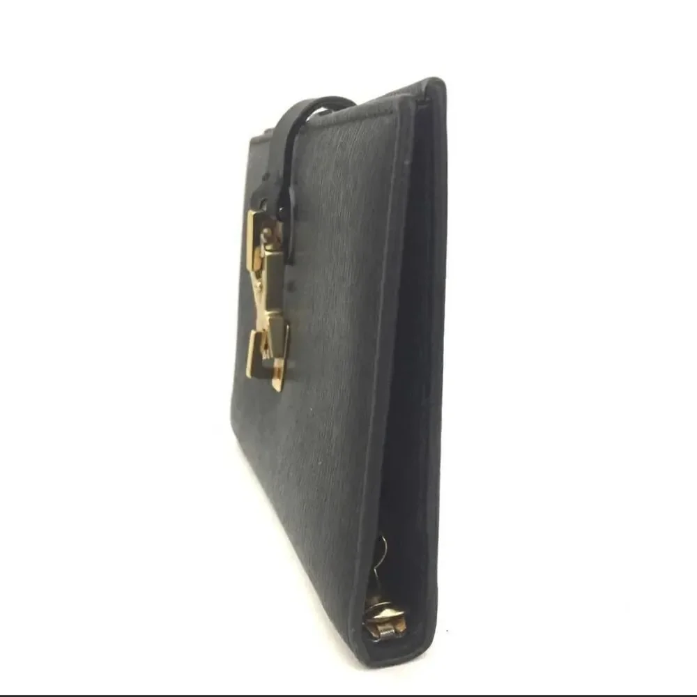Authentic GUCCI Jackie GG Logo Leather Notebook